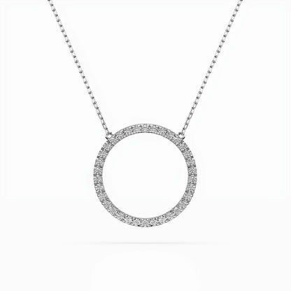 Minimalismus-Halskette (Rund), 0.2 ct — 104-10023