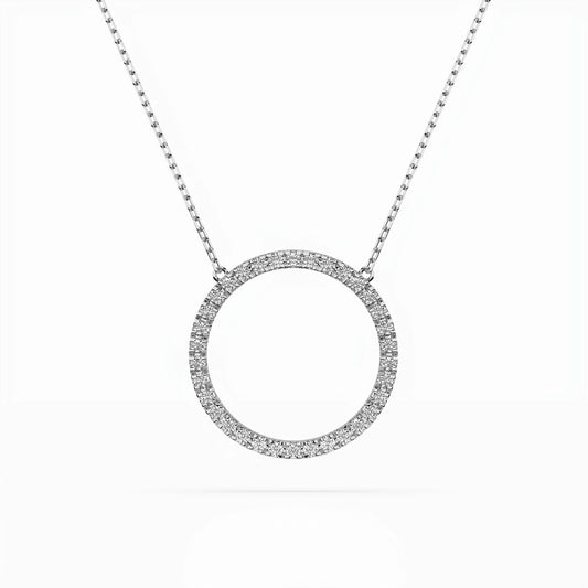 Minimalismus-Halskette (Rund), 0.2 ct — 104-10023