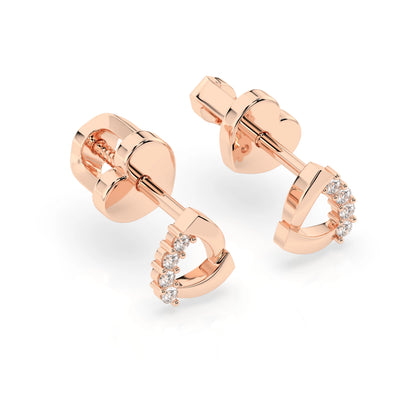Minimalismus-Ohrringe (Rund), 0.05 ct — 102-10061