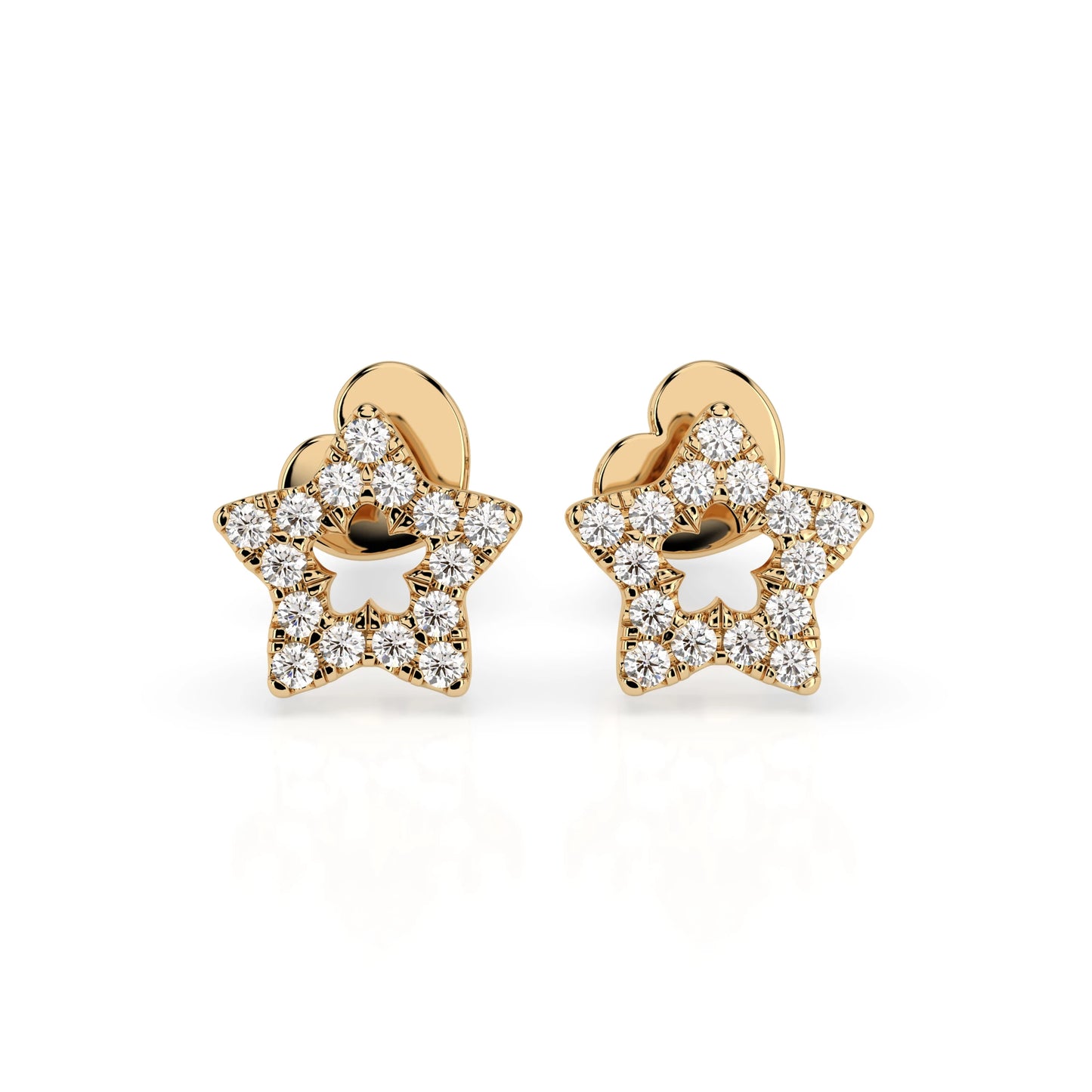 Minimalismus-Ohrringe (Rund), 0.18 ct — 102-10054