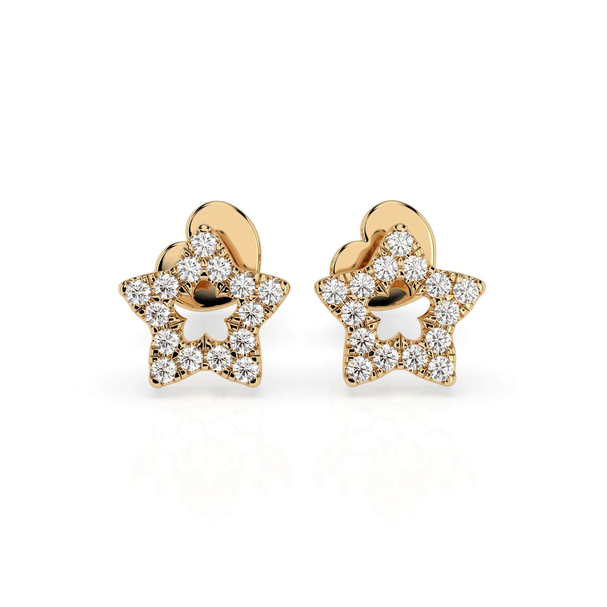 Minimalismus-Ohrringe (Rund), 0.18 ct — 102-10054