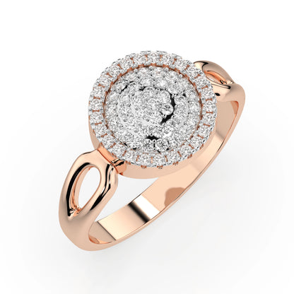 Illusion-Ring (Rund), 0.15 ct — 101-10073