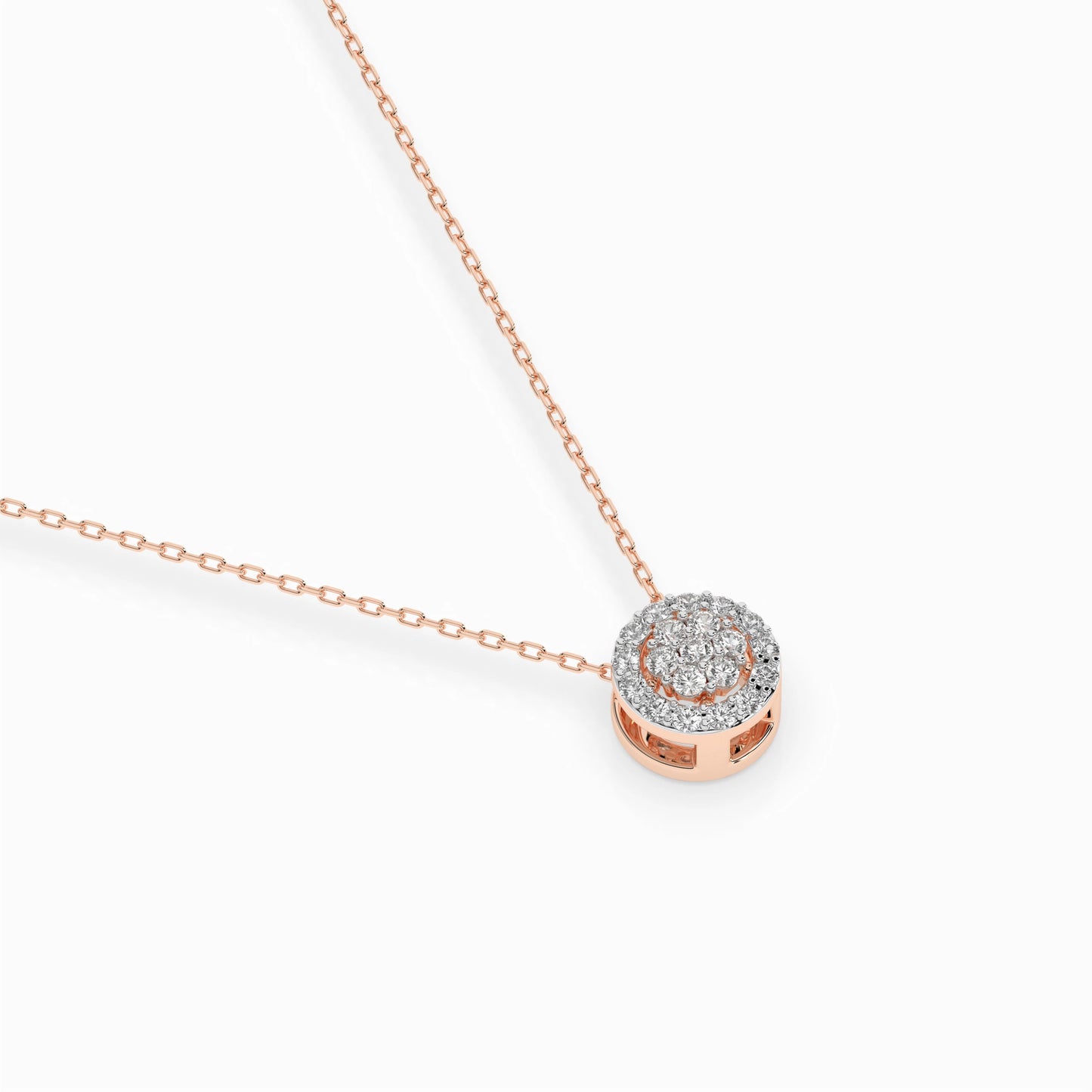 Illusion-Halskette (Rund), 0.08 ct — 104-10038
