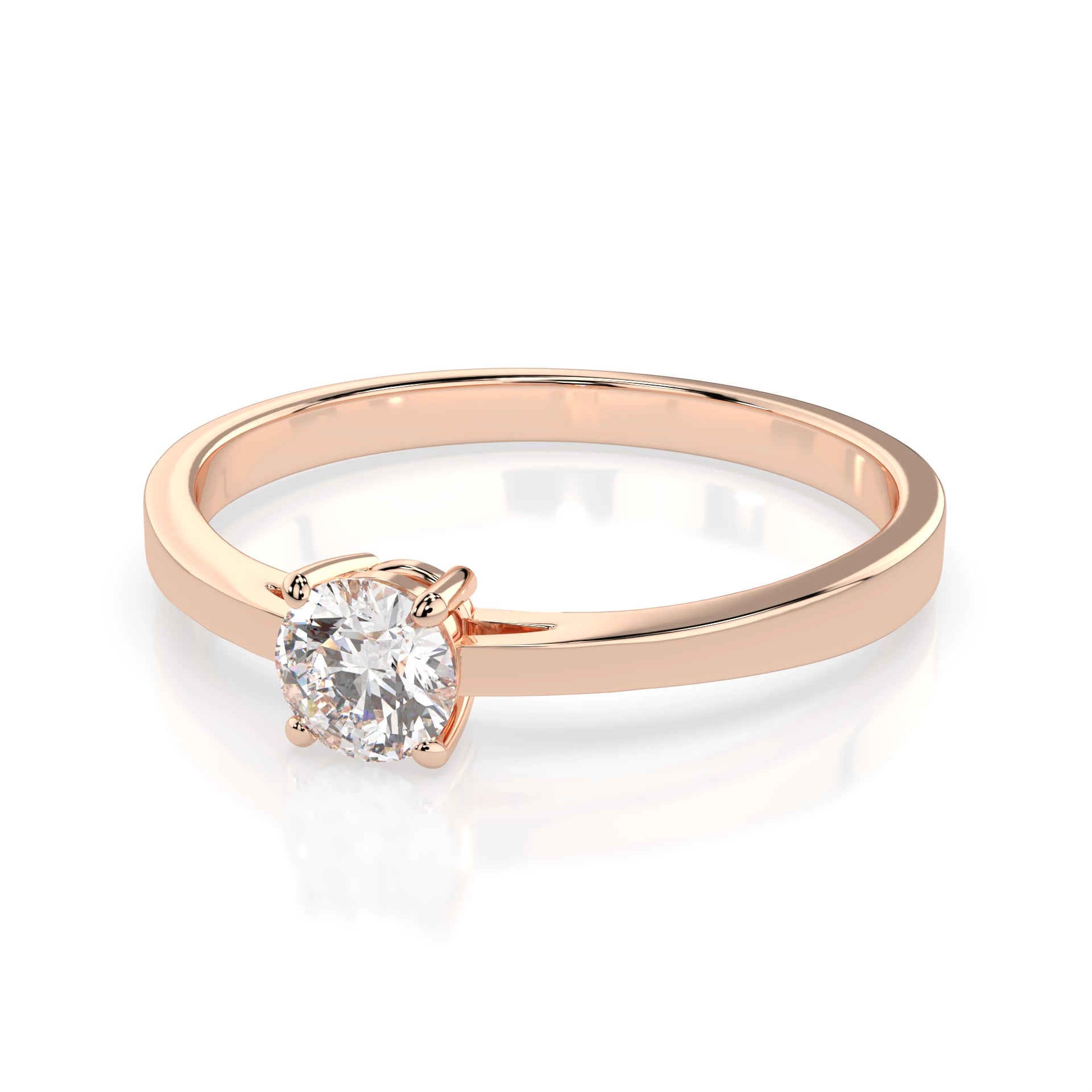 Solitär-Ring (Rund), 0.3 ct — 101-10012/1(4.2)