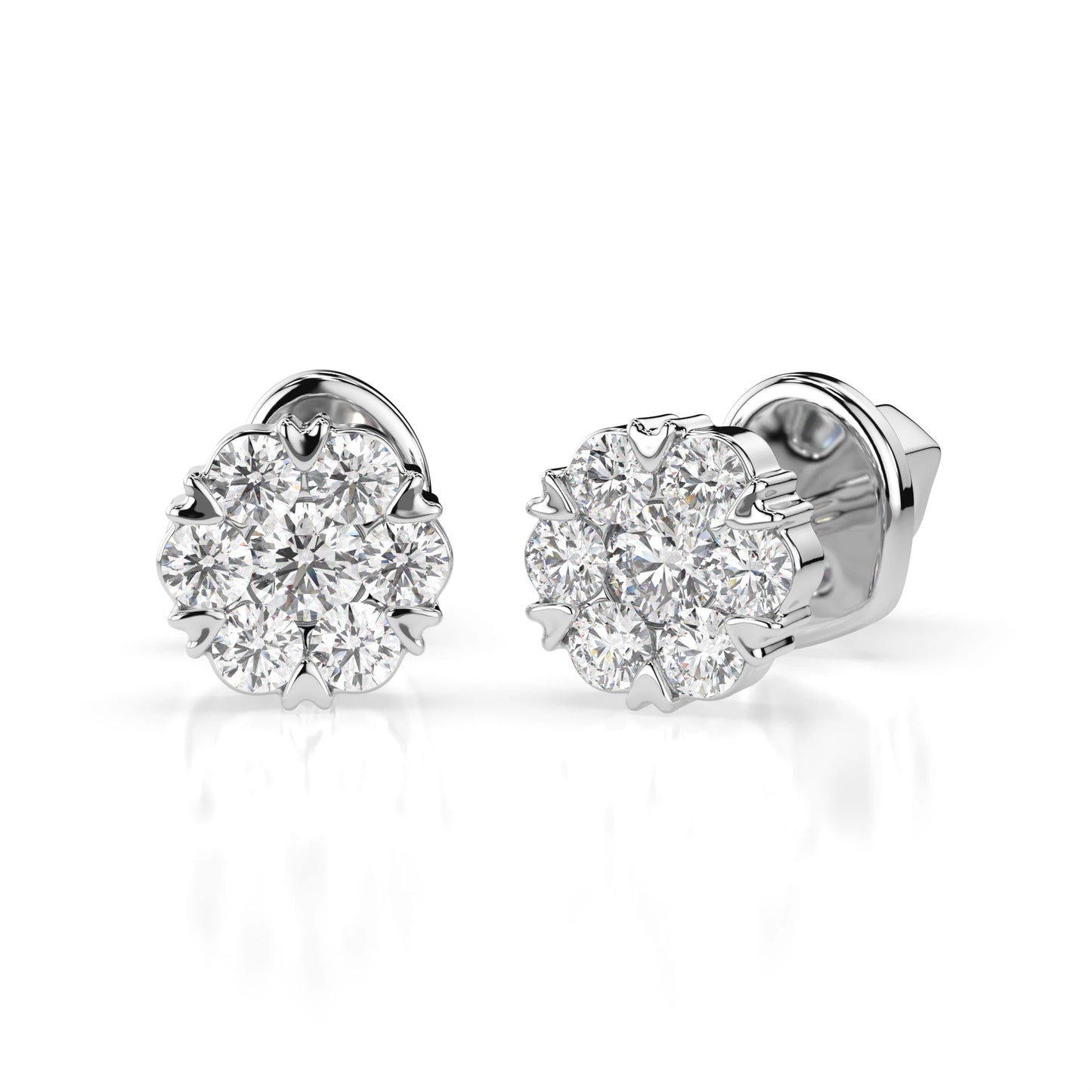 Illusion-Ohrringe (Rund), 0.03 ct — 102-10015(2.0)