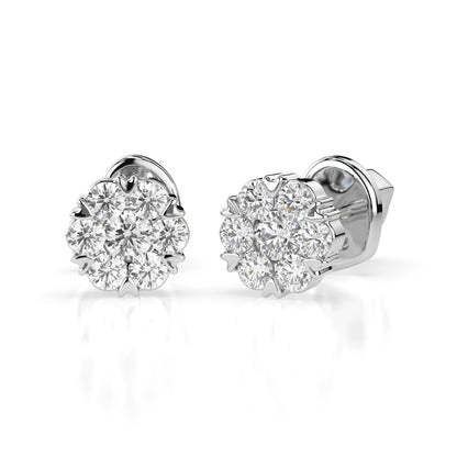 Illusion-Ohrringe (Rund), 0.03 ct — 102-10015(2.0)