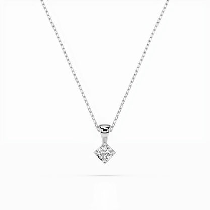 Solitär-Halskette (Rund), 0.08 ct — 104-10014(2.7)