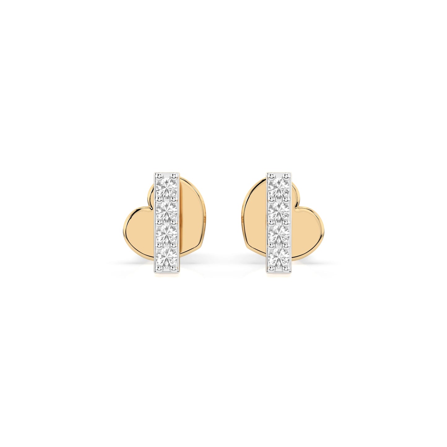 Minimalismus-Ohrringe (Rund), 0.08 ct — 102-10069
