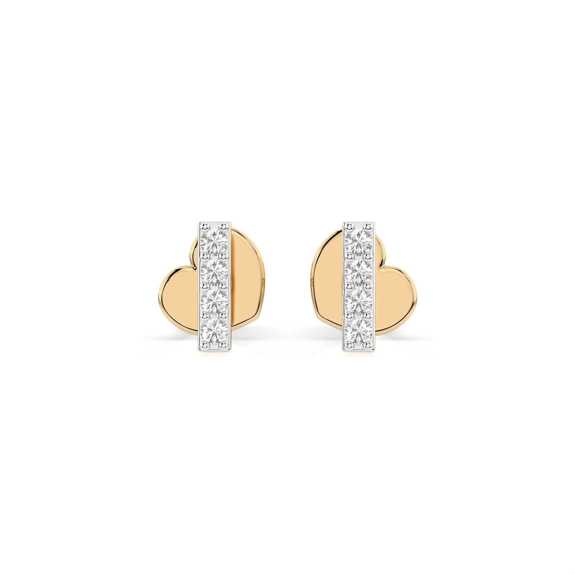 Minimalismus-Ohrringe (Rund), 0.08 ct — 102-10069