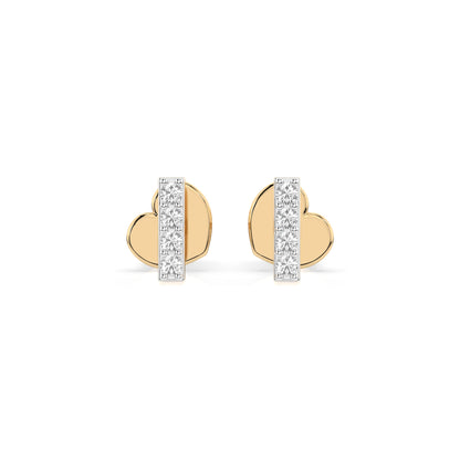 Minimalismus-Ohrringe (Rund), 0.08 ct — 102-10069