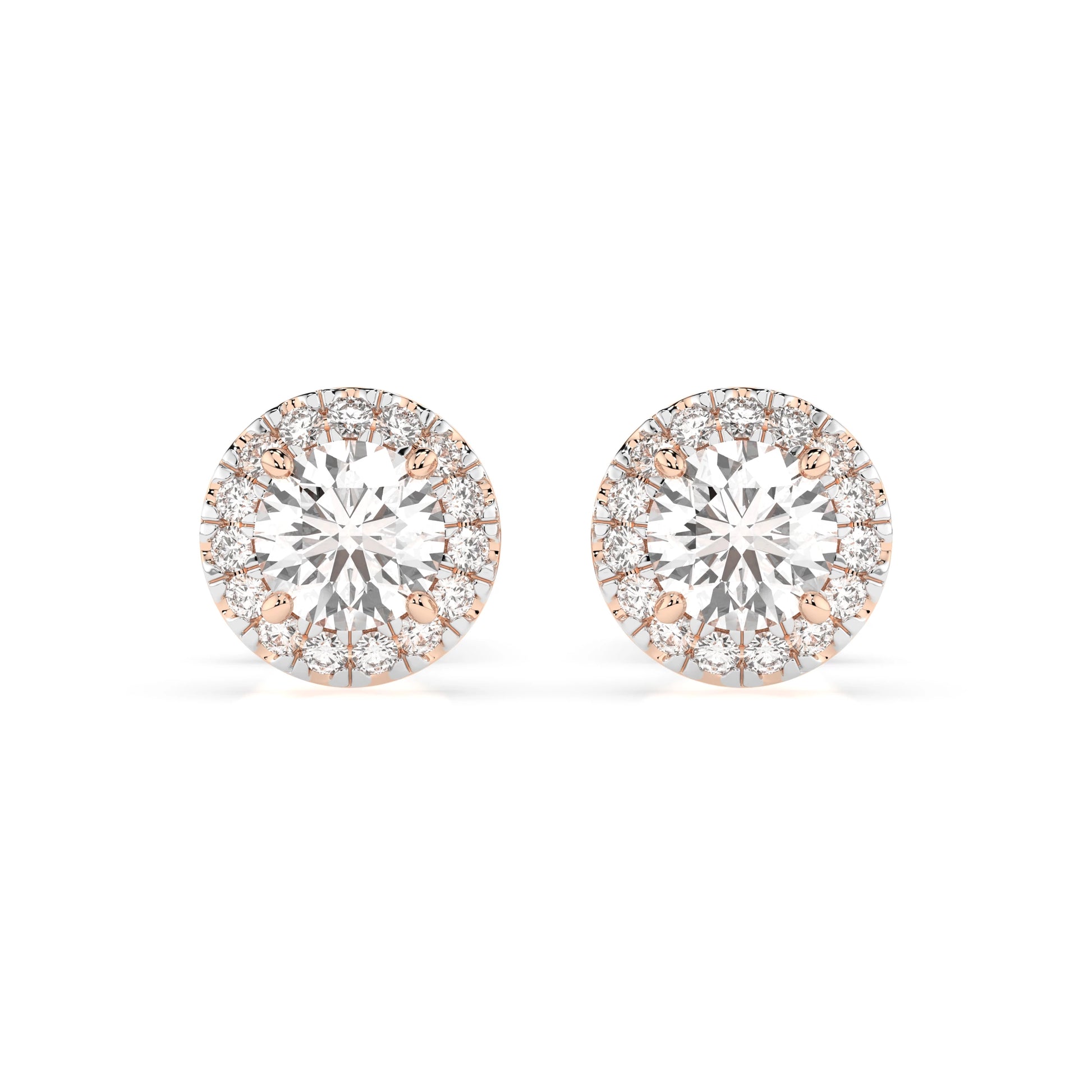 Solitär-Eternity-Ohrringe (Rund), 0.4 ct — 102-10095(3.7)