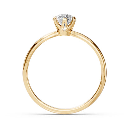 Solitär-Ring (Rund), 0.4 ct — 101-10040(4.7)
