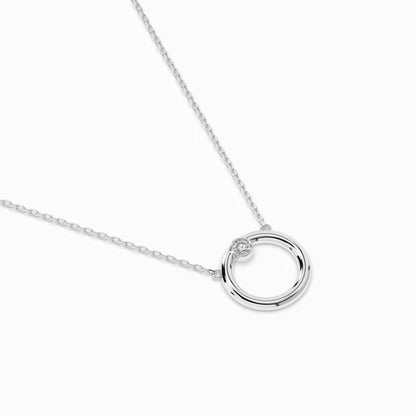 Minimalismus-Halskette (Rund), 0.03 ct — 104-10056