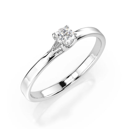 Solitär-Ring (Rund), 0.1 ct — 101-10014(3.0)