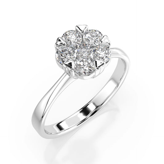 Illusion-Ring (Rund), 0.15 ct — 101-10015/1(3.4)