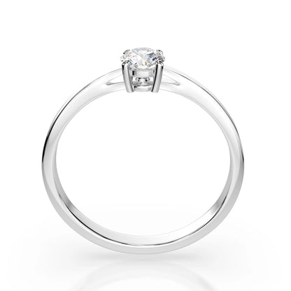 Solitär-Ring (Rund), 0.3 ct — 101-10012/1(4.2)
