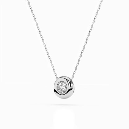 Solitär-Halskette (Rund), 0.25 ct — 104-10007(4.0)