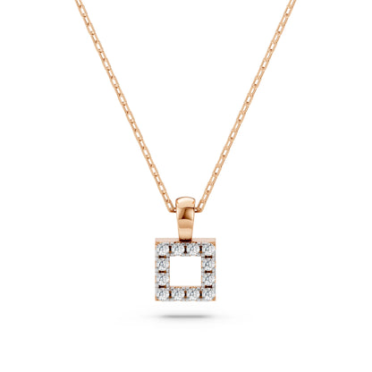 Minimalismus-Halskette (Rund), 0.06 ct — 104-10079