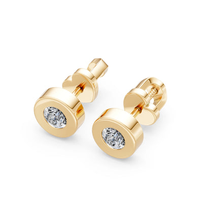 Solitär-Schmetterling-Ohrringe, 0.4 ct — 102-10050(3.7)