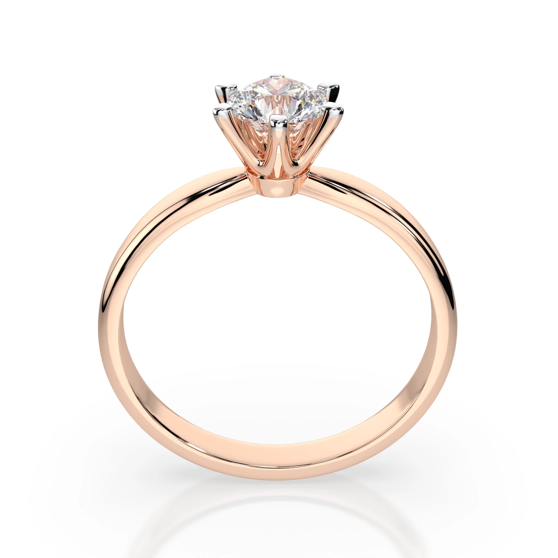 Solitär-Ring (Rund), 0.5 ct — 101-10040(5.1)