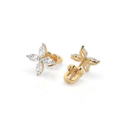 Illusion-Ohrringe (Marquise), 0.8 ct — 102-10193V1