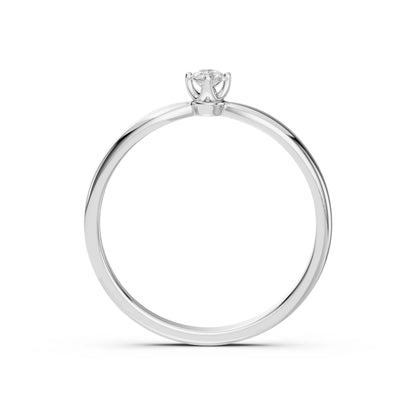 Solitär-Ring (Rund), 0.1 ct — 101-10041(3.0)
