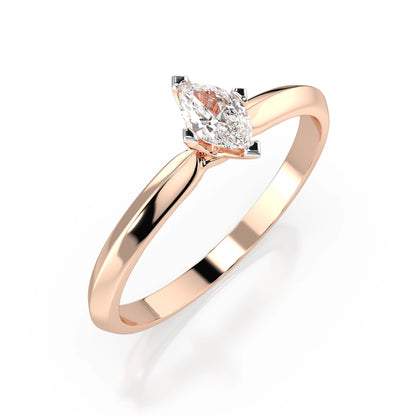 Solitär-Ring (Marquise), 0.15 ct — 101-10181/1(0.15)MARQUISE