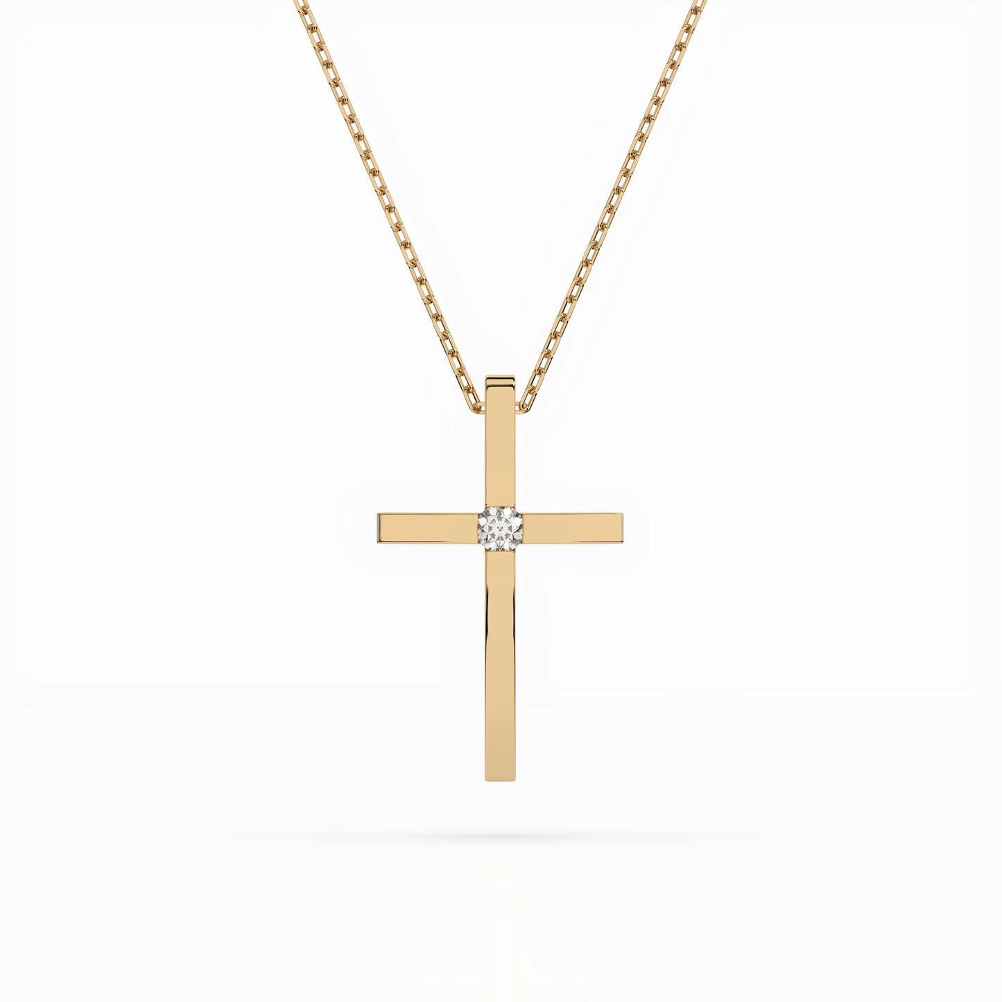 Minimalismus-Halskette (Rund), 0.03 ct — 104-10031
