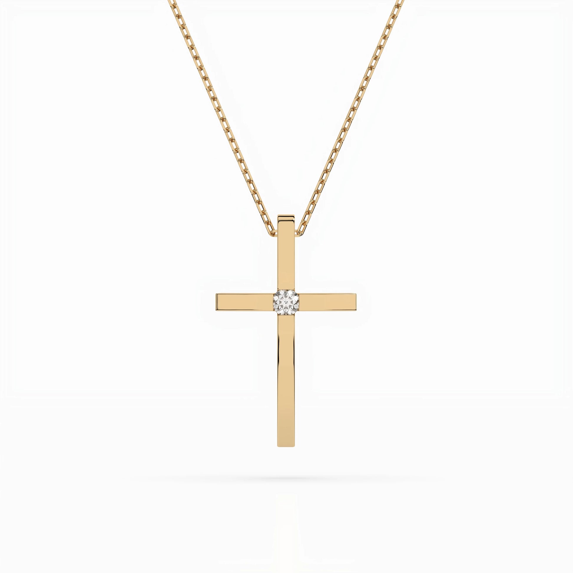 Minimalismus-Halskette (Rund), 0.03 ct — 104-10031