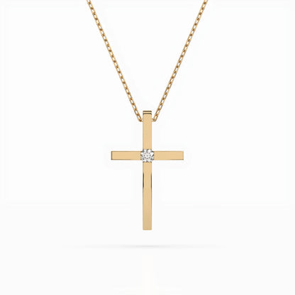 Minimalismus-Halskette (Rund), 0.03 ct — 104-10031