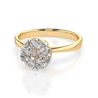 Illusion-Ring (Rund), 0.15 ct — 101-10015/1(3.4)