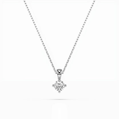 Solitär-Halskette (Rund), 0.2 ct — 104-10011(3.7)