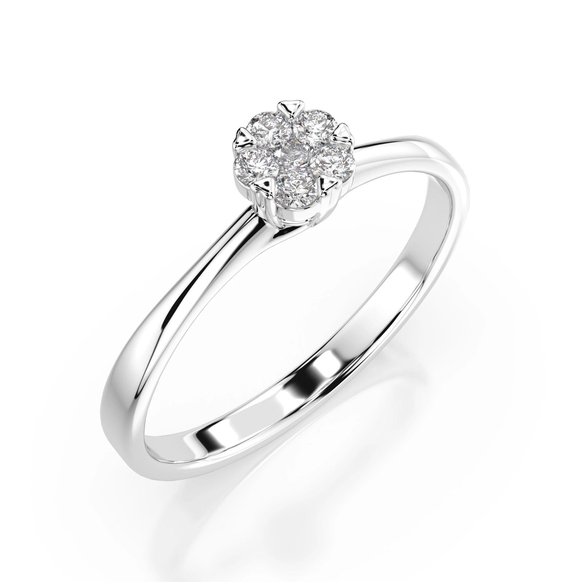 Illusion-Ring (Rund), 0.03 ct — 101-10015/1(2.0)
