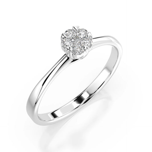 Illusion-Ring (Rund), 0.03 ct — 101-10015/1(2.0)