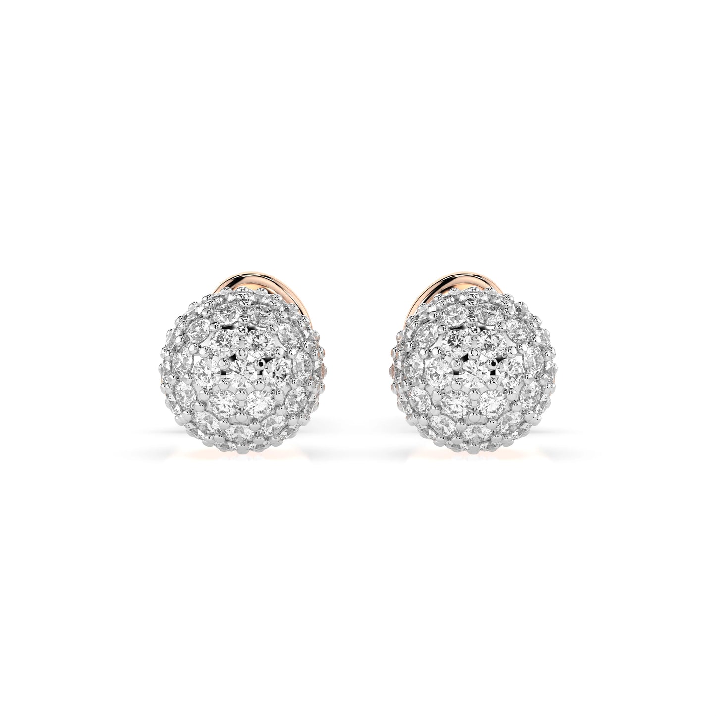 Illusion-Ohrringe (Rund), 0.46 ct — 102-10090