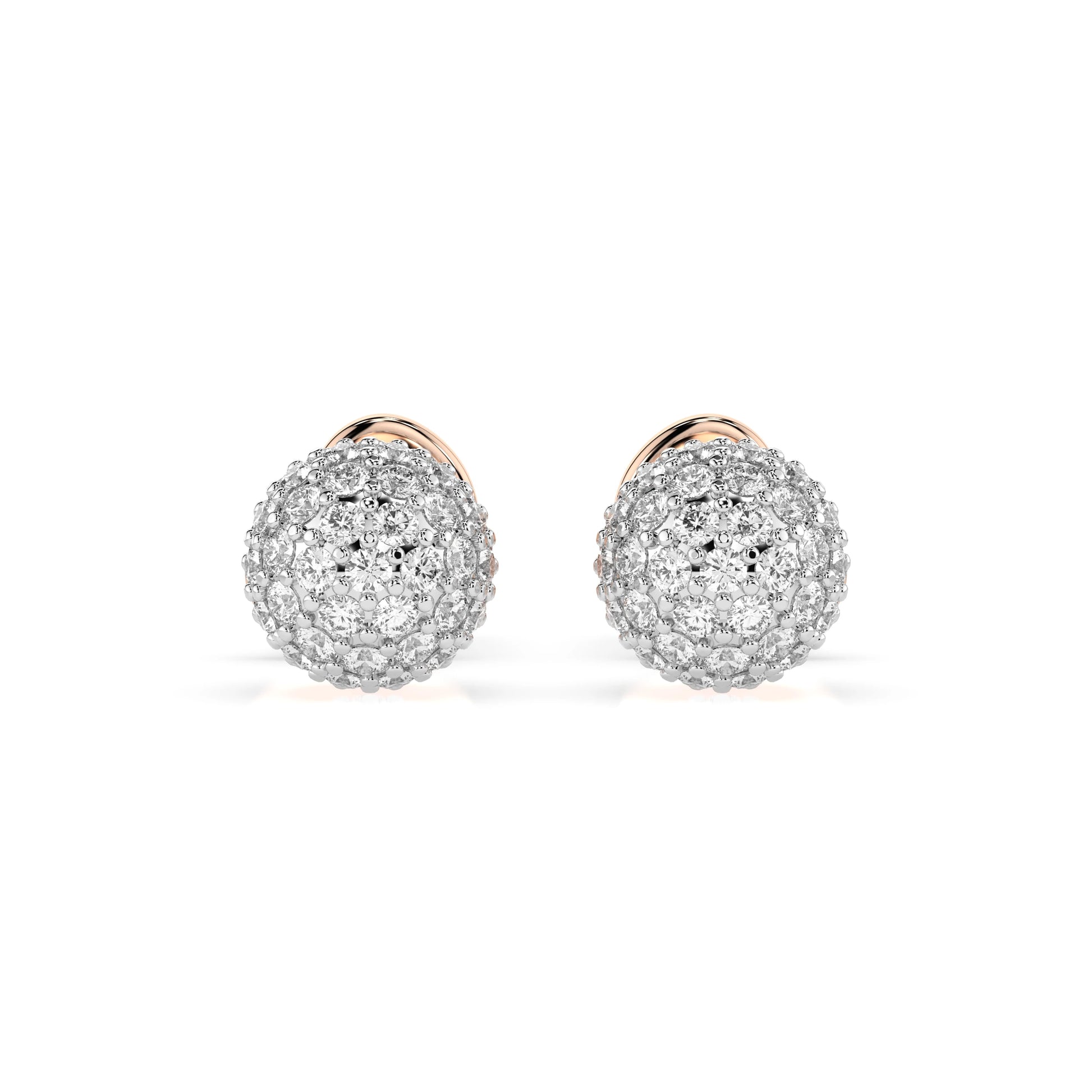 Illusion-Ohrringe (Rund), 0.46 ct — 102-10090