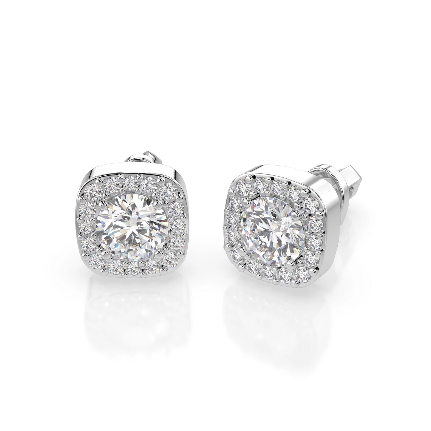 Solitär-Eternity-Ohrringe (Rund), 1.0 ct — 102-10152(5.1)