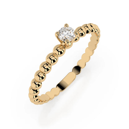 Solitär-Ring (Rund), 0.06 ct — 101-10039(2.5)