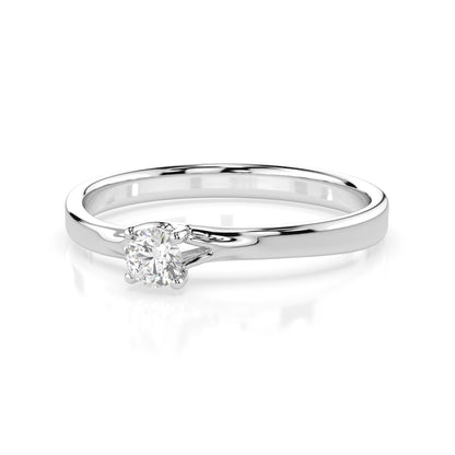 Solitär-Ring (Rund), 0.1 ct — 101-10014(3.0)