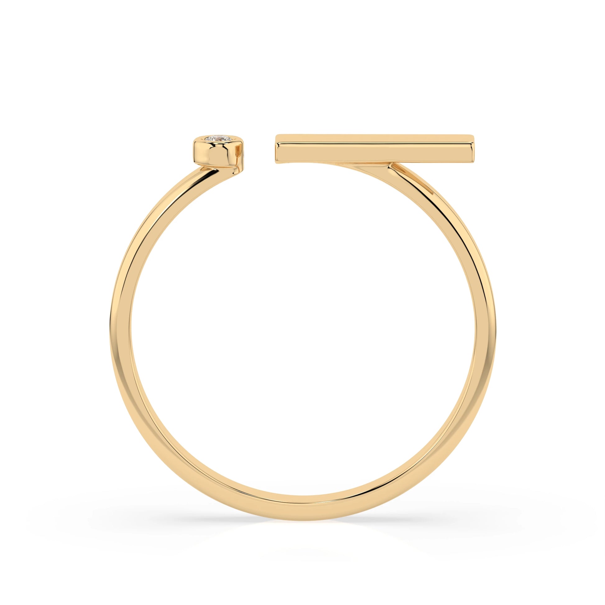 Minimalismus-Ring (Rund), 0.02 ct — 101-10066