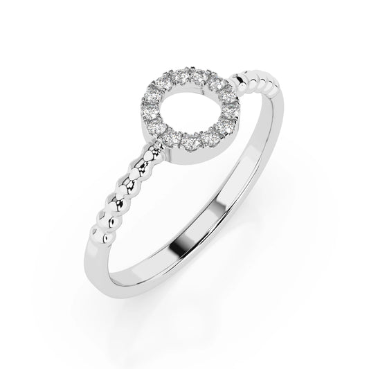 Minimalismus-Ring (Rund), 0.08 ct — 101-10055
