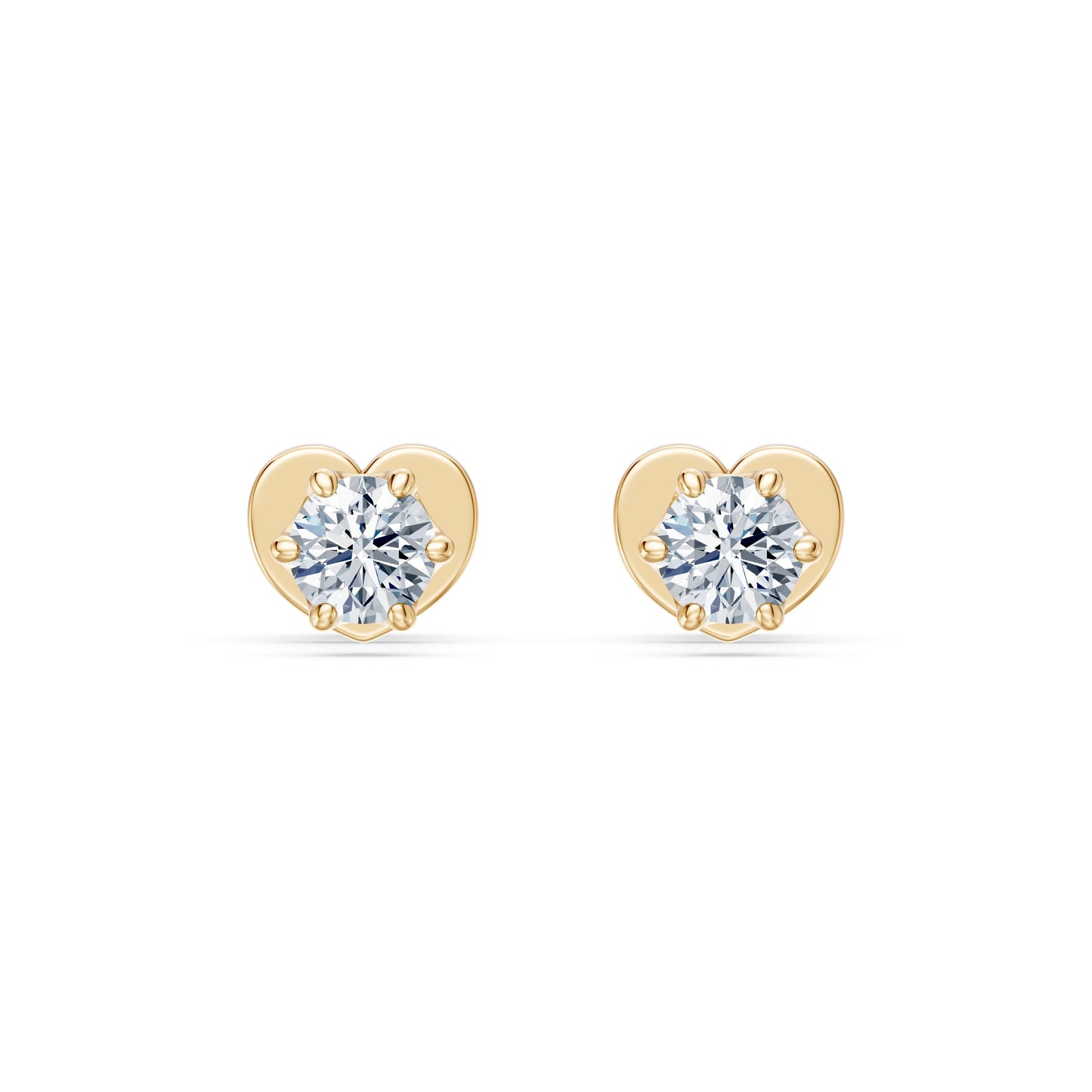 Solitär-Schmetterling-Ohrringe, 0.2 ct — 102-10040/1(3.0)