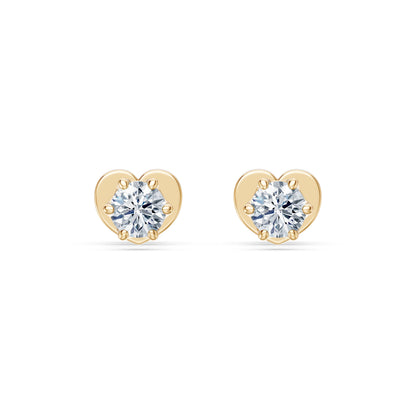 Solitär-Schmetterling-Ohrringe, 0.2 ct — 102-10040/1(3.0)