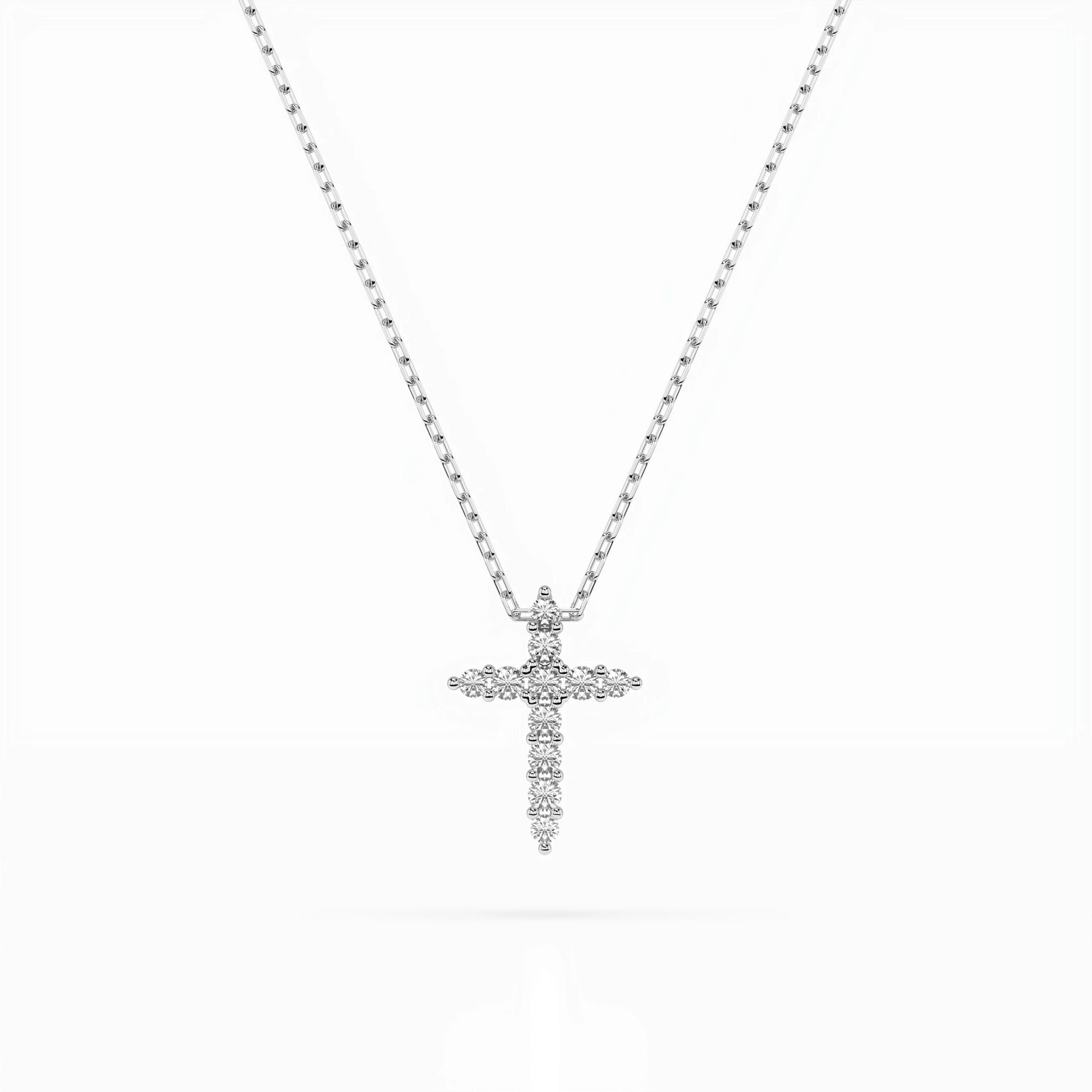 Minimalismus-Halskette (Rund), 0.07 ct — 104-10020