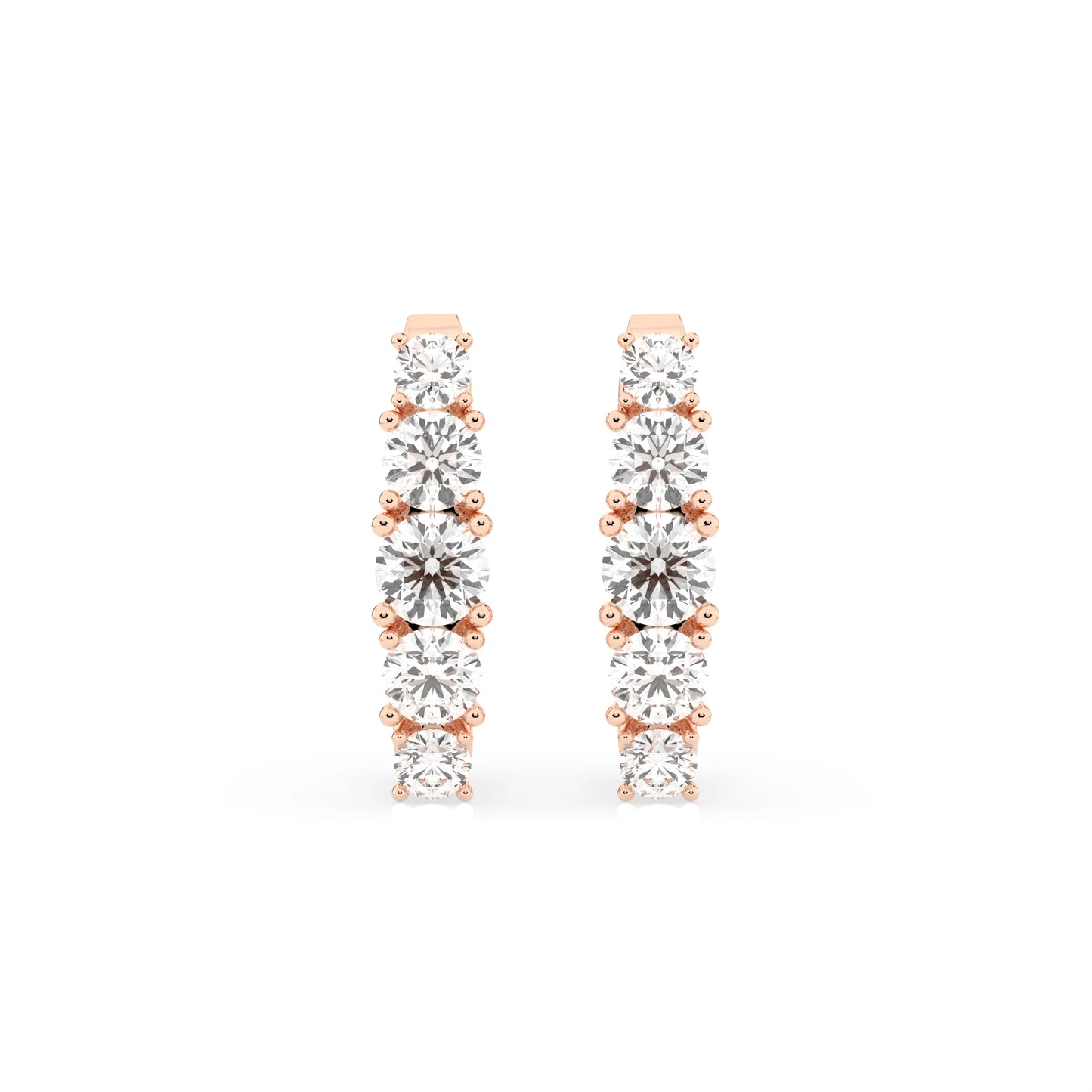 Eternity-Ohrringe (Rund), 0.3 ct — 102-10128