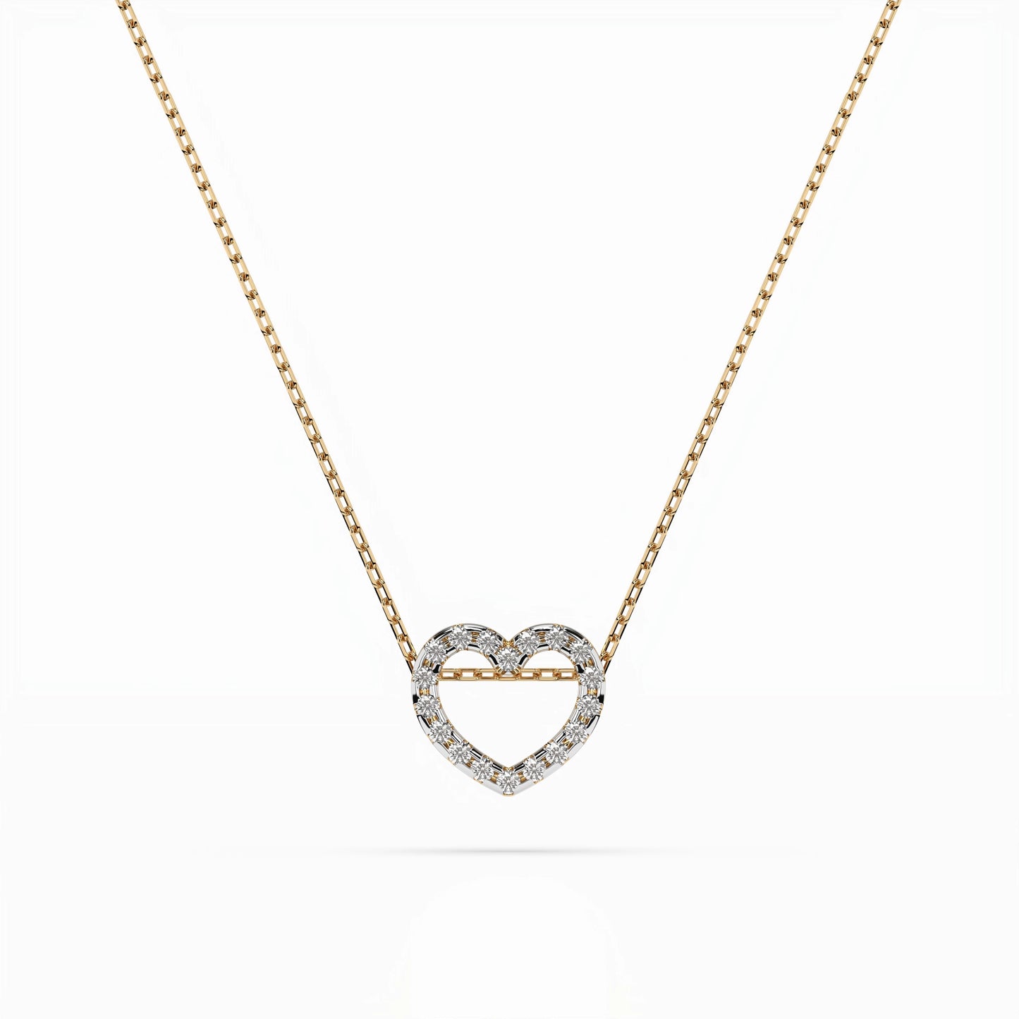 Minimalismus-Halskette (Rund), 0.09 ct — 104-10051