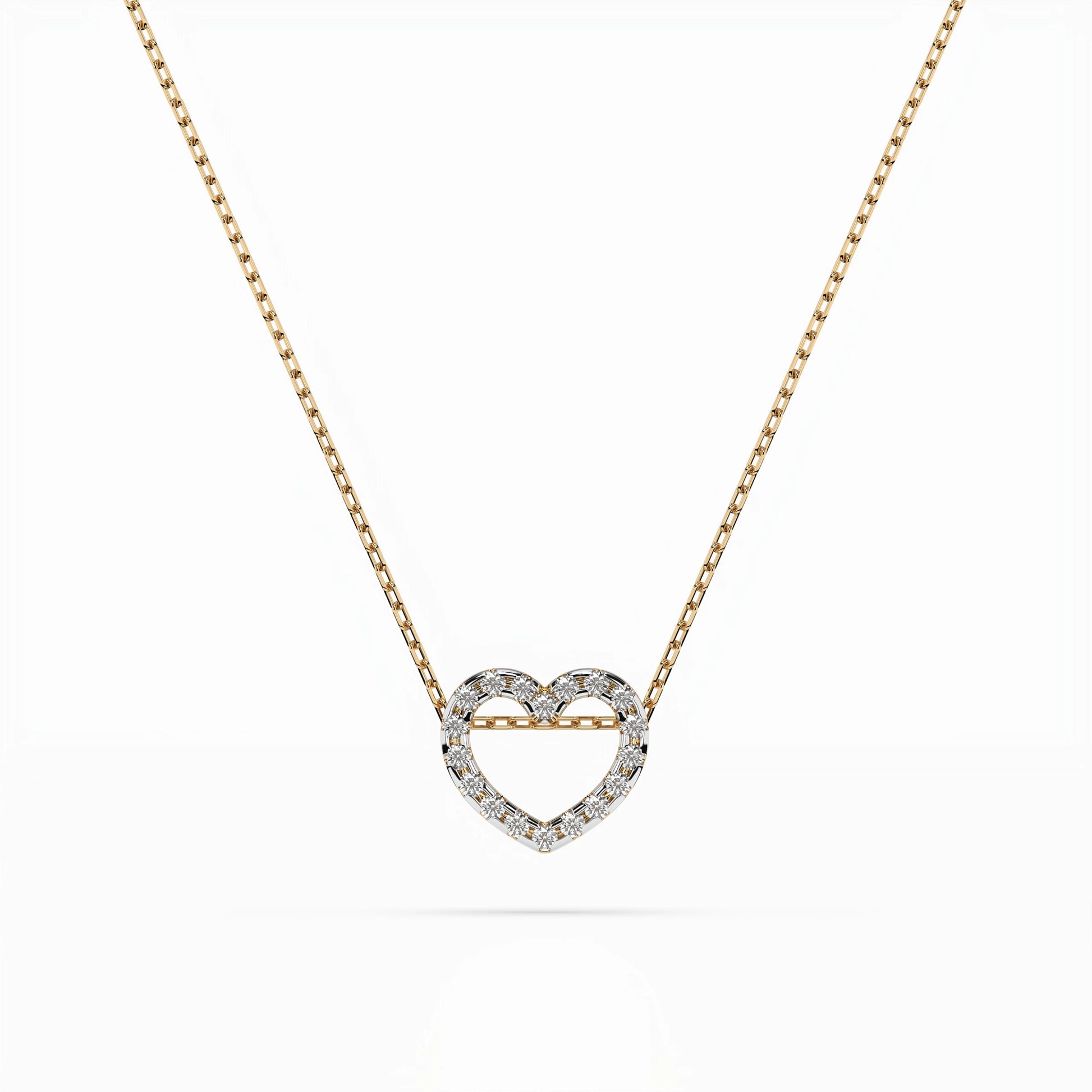 Minimalismus-Halskette (Rund), 0.09 ct — 104-10051