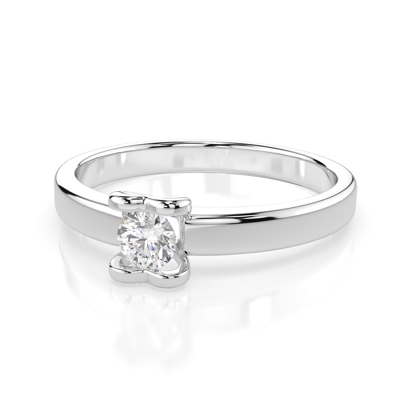 Solitär-Ring (Rund), 0.15 ct — 101-10013(3.4)