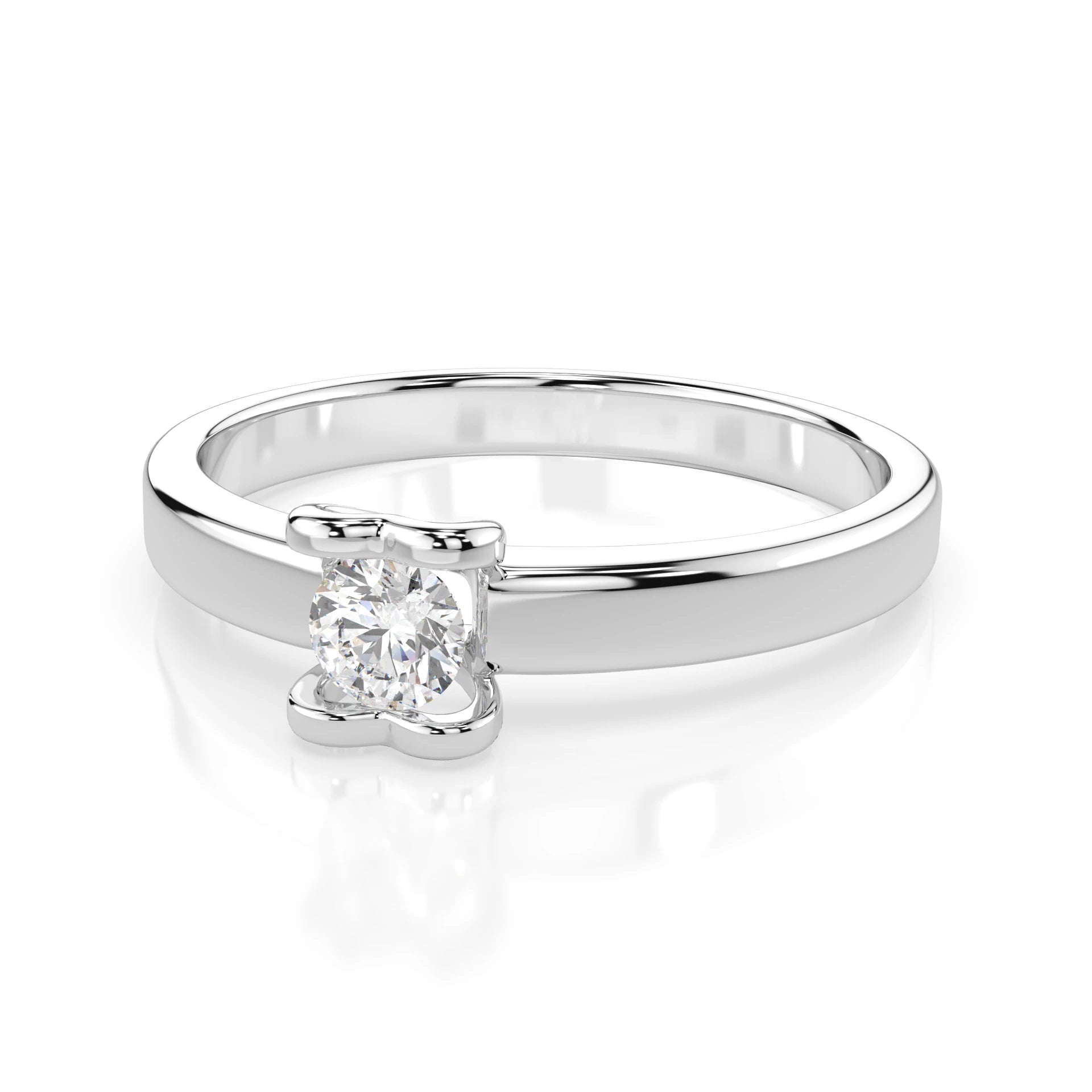 Solitär-Ring (Rund), 0.15 ct — 101-10013(3.4)