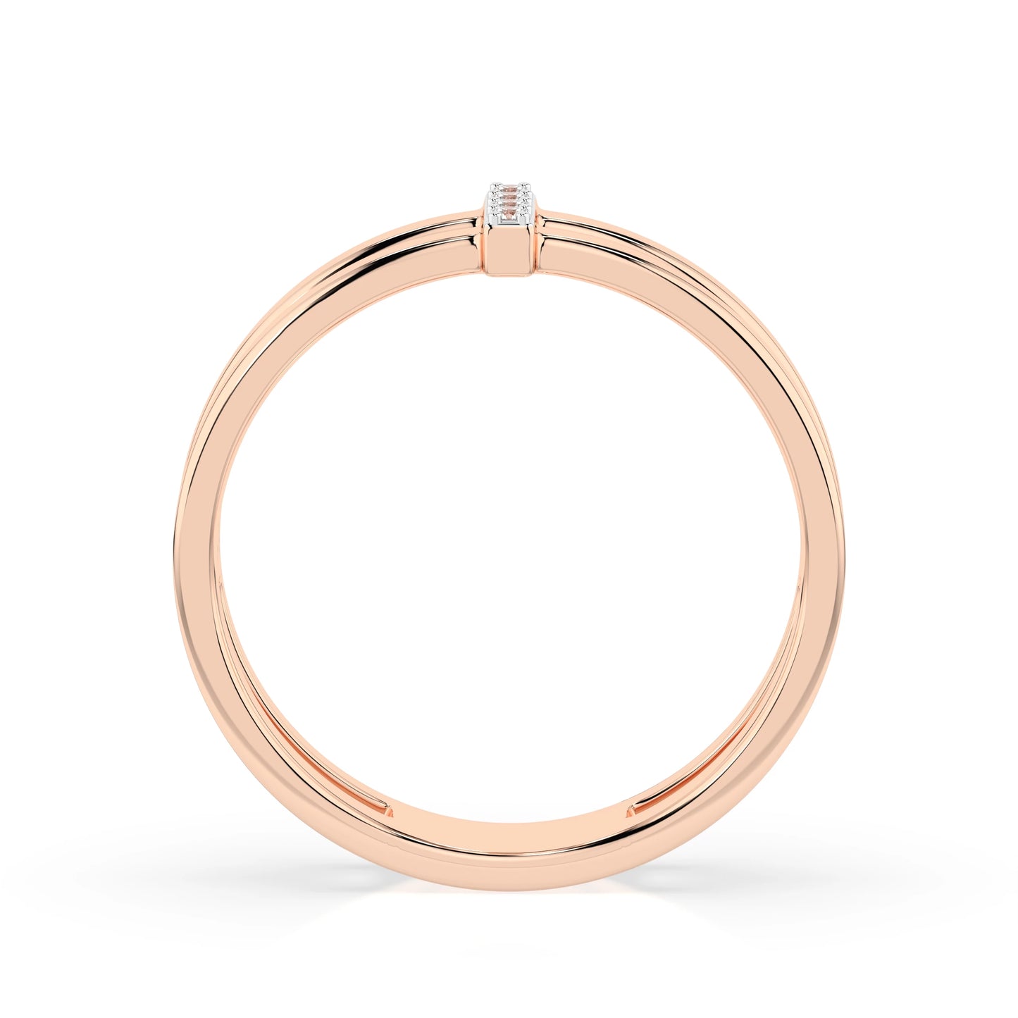 Minimalismus-Ring (Rund), 0.04 ct — 101-10069